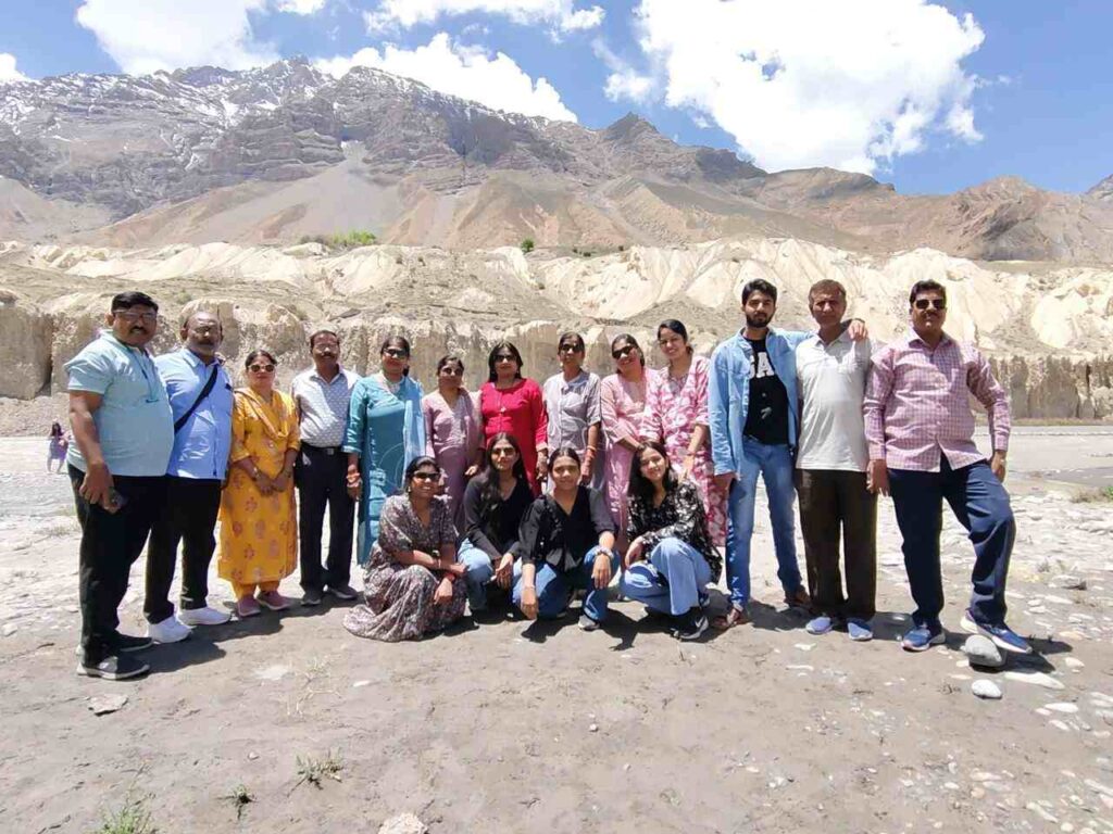 Best Group Tour Spiti - Travelers enjoying the best group tour Spiti at Key Monastery