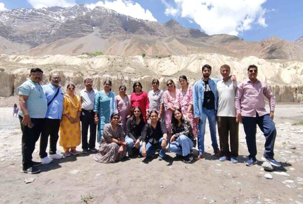 Best Group Tour Spiti - Travelers enjoying the best group tour Spiti at Key Monastery