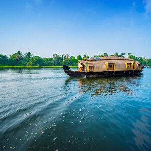 Houseboat on Kerala backwaters - India