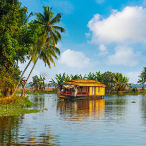 Houseboat on Kerala backwaters - India
